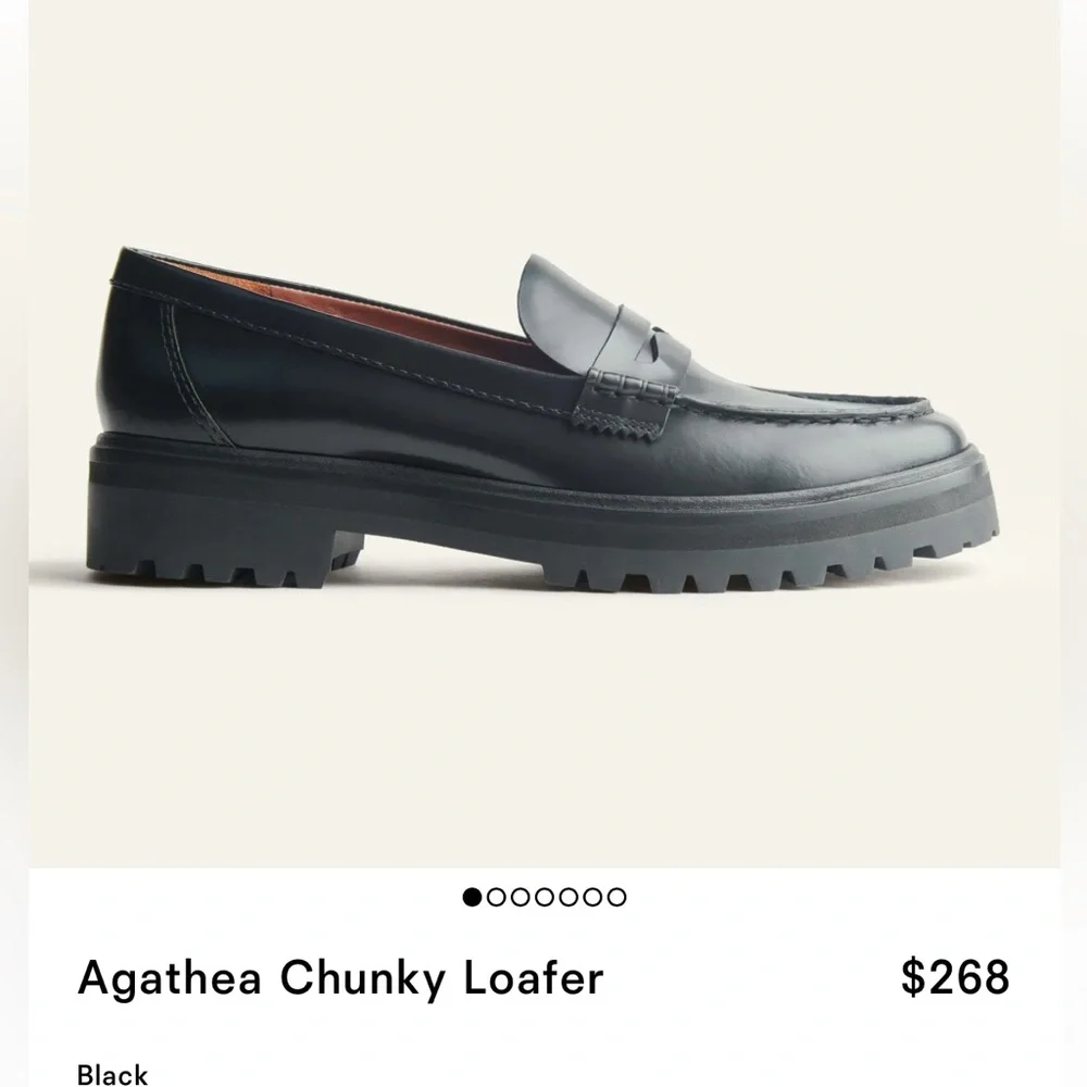 Reformation Agathea Chunky Loafer in Black